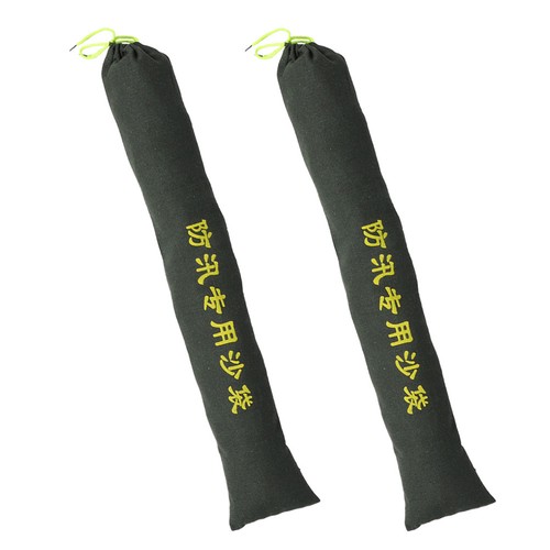 Green canvas flood barriers - green,