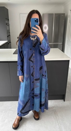 Vintage maxi dress size - m, blue