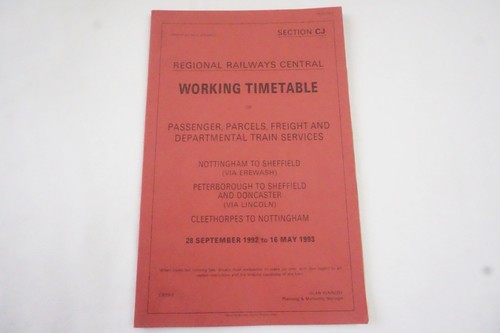 Sept 1992 regional railways - 1992,