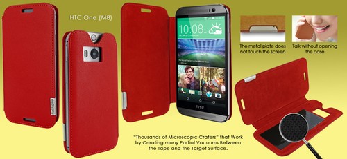 Cover case piel frama htc - case,