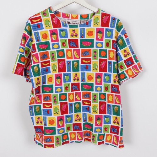 Vintage 80s fruit all - 80s, over