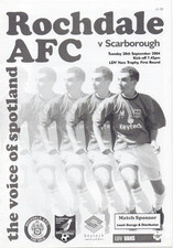 ROCHDALE v SCARBOROUGH LDV Vans Trophy 2004-05