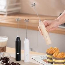Handheld Milk Frother for Coffee Rechargeable Drink Mixer Adjustable Electric