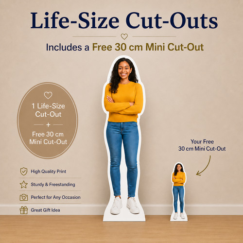 Personalised cardboard cutout - personalised,
