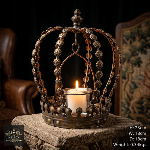 Crown tea light candle - crown, pillar