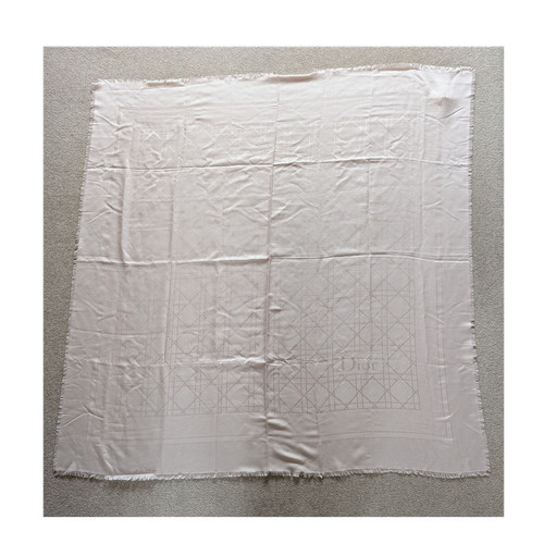 Dior silk wool square pink - dior, silk/wool