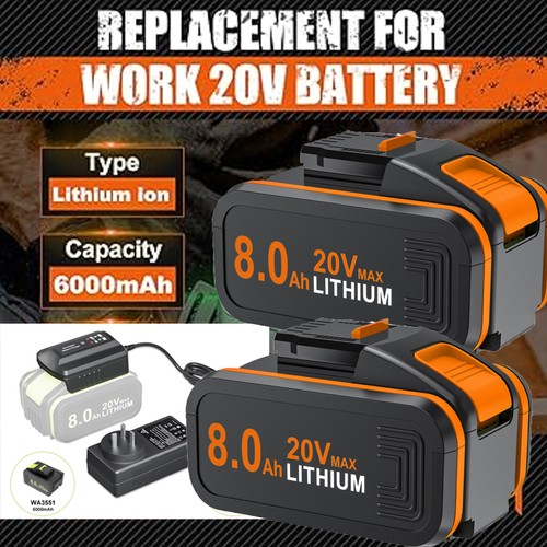 8000mah 20v ion - 8000mah, li-ion