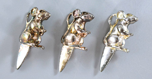 Vintage silver plate - vintage, mouse