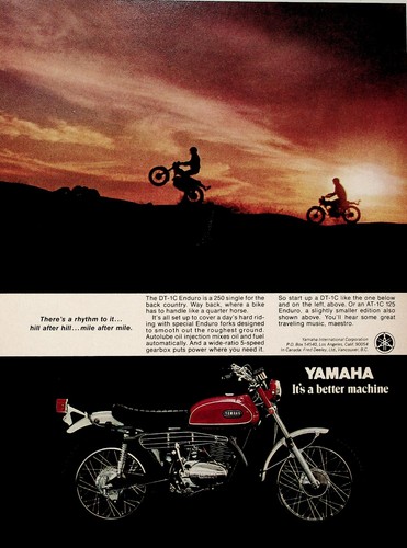 1970 yamaha dt1c - yamaha, enduro