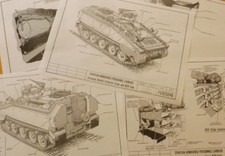 CVRT Spartan APC Stowage sketches x 5. FV925246