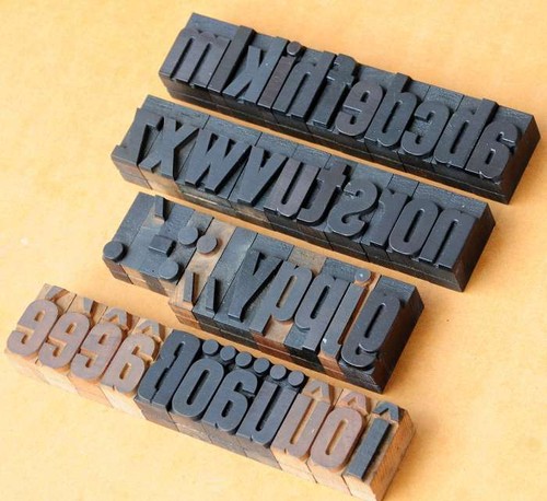 Alphabet mm letterpress - alphabet,