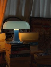 Mushroom Retro  Lamp blue