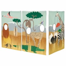 IKEA KURA Bed curtain, animals on the savannah