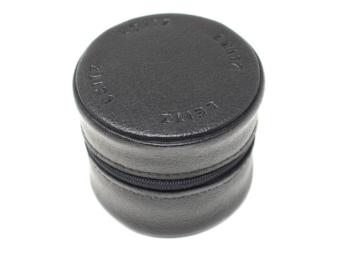 Leica black leather lens - leica,