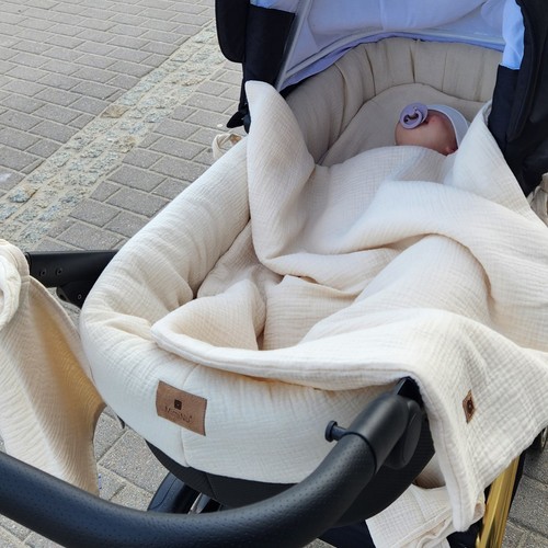 Pcs muslin pram set beige - pcs,