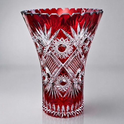 Vtg bohemian czech ruby red - ruby,