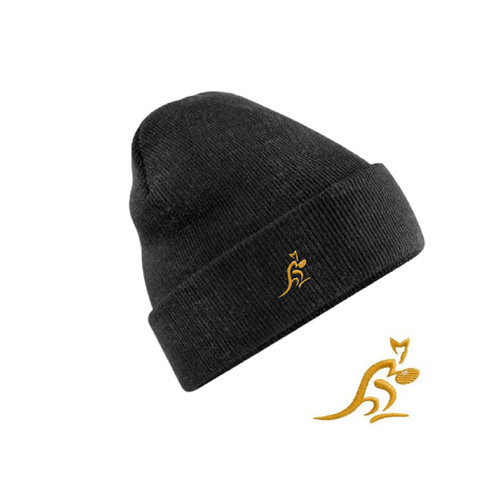 Wallaby beanie embroidered - wallaby,