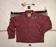 Levi's Western Trucker Jacket L-XL Ranch Rodeo Tipped Collar (Very Oversize M)