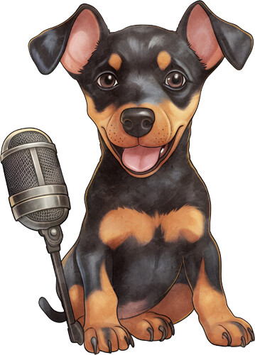 Singer dog colourful - singer,