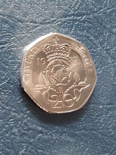 1987 bunc 20p - bunc, tudor