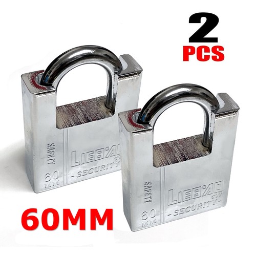 Heavy duty padlock - 2x, armoured