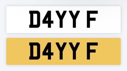 Day private number - number, plate
