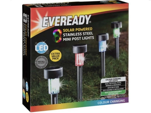 Eveready solar powered - powered, post