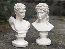 Pair of Busts Statue Sculpture