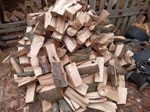 Part seasoned hardwood logs - seasoned,