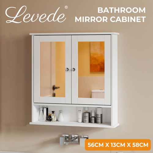 Levede bathroom mirror - bathroom, cabinet
