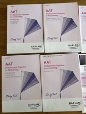 AAT L4 Kaplan Bundle Study Texts, Exam Kit For Synoptic And Pocket Notes