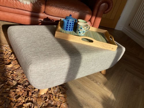 Large footstool coffee - footstool,