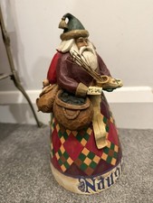 JIM SHORE HEARTWOOD CREEK SANTA HE KNOWS NAUGHTY NICE 4002405 FATHER CHRISTMAS