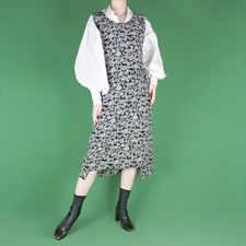 VINTAGE Pinafore Black Beige