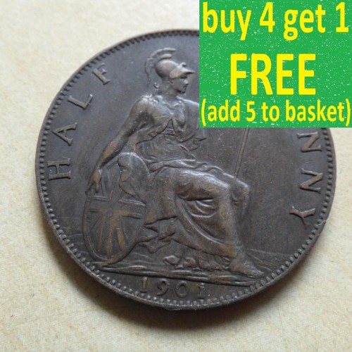 Queen victoria half - queen, half-penny