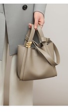 New Genuine Leather Women Designer Tote Handbag Bucket Bag Sling Shoulder Bag UK