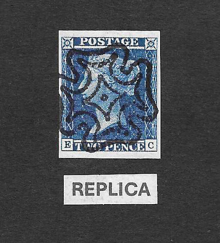 1841 blue scarce - 2d, blue:
