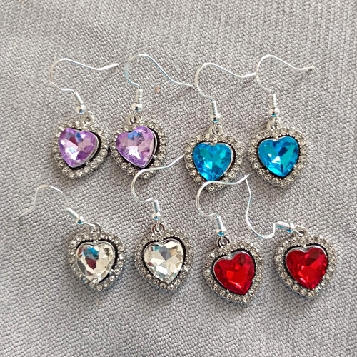 Pairs sparkly heart - x,