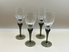 Four vintage Bohemian smoked