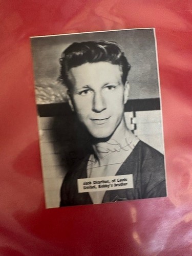 Jack charlton signed leeds - signed,