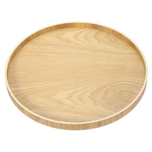 Round wood serving - serving, tray