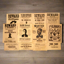Wanted Posters Parchment With