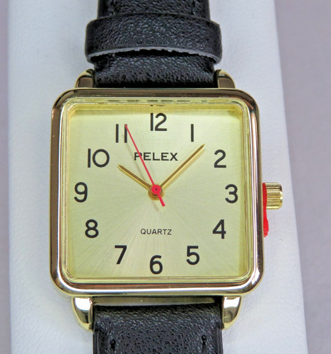 Ladies square easy read watch - square,