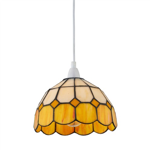Amber tiffany coloured glass - amber,