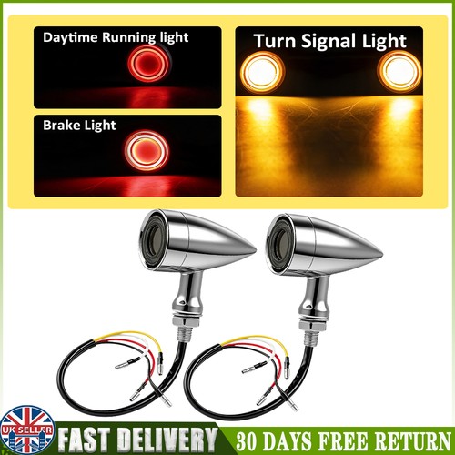 Motorcycle bullet led chrome - bullet,