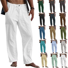 Mens Linen Trousers