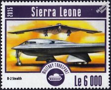 Northrop Grumman B-2 SPIRIT Stealth Bomber Aircraft Stamp (2015 Sierra Leone)