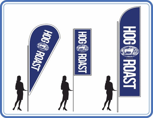Hog roast flags - hog, for