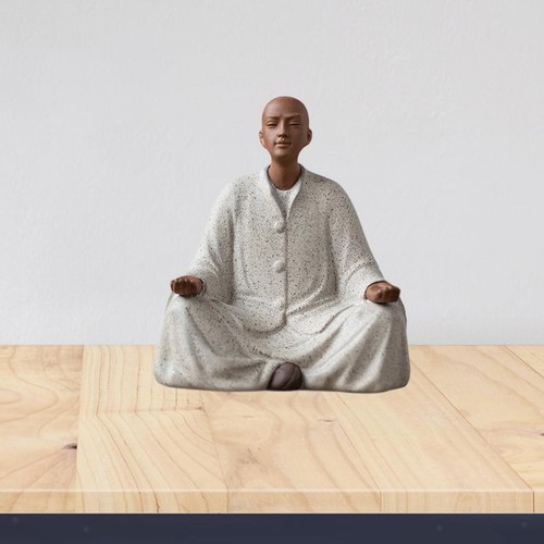 Little monk statue figure - statue,