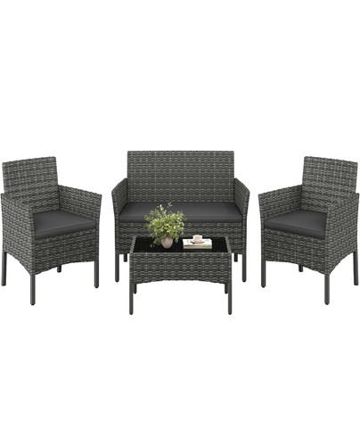 4pcs garden sofa set table - set,, &